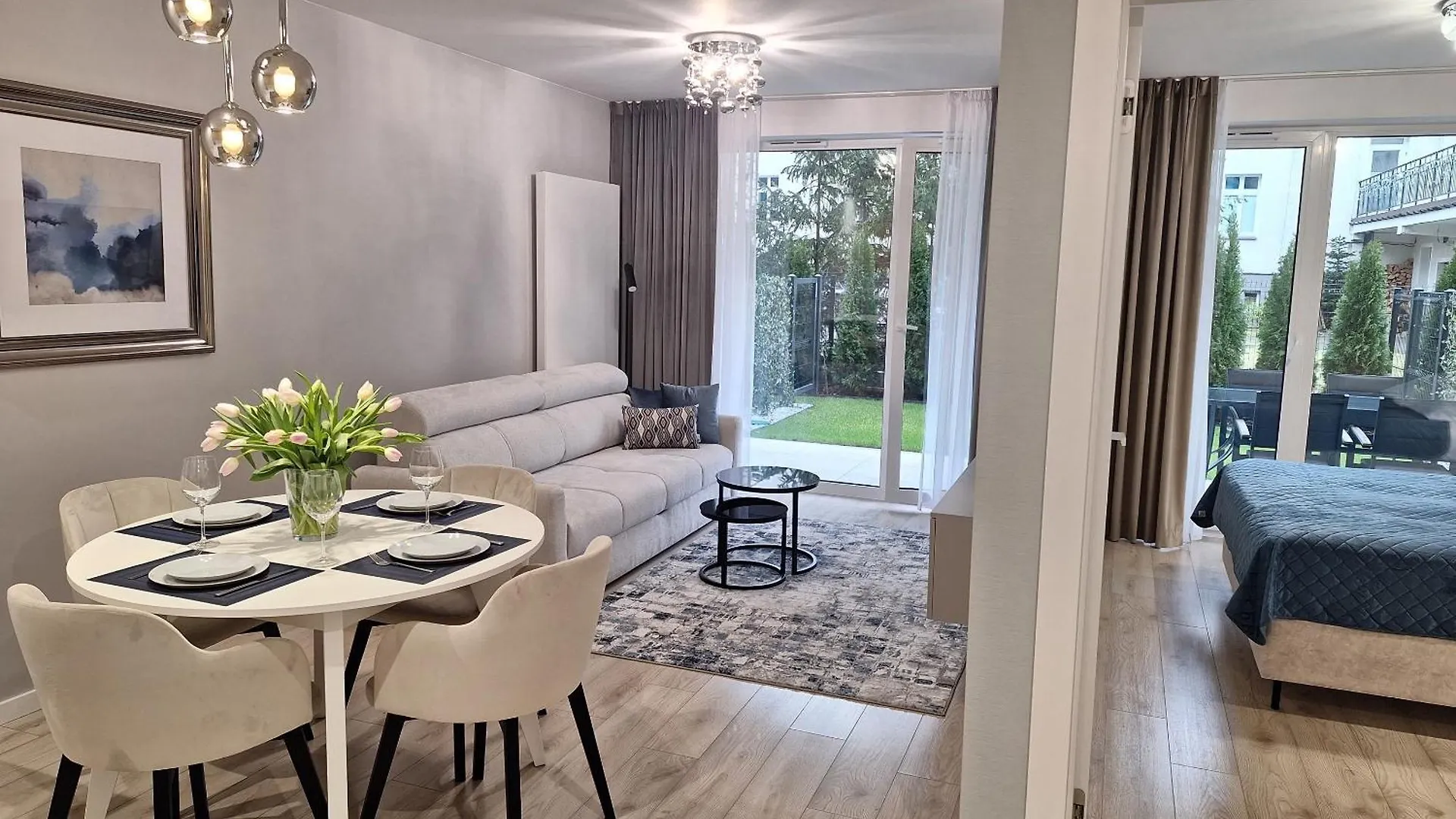 Six&Six Garden Whiteblue Apartment Kolobrzeg