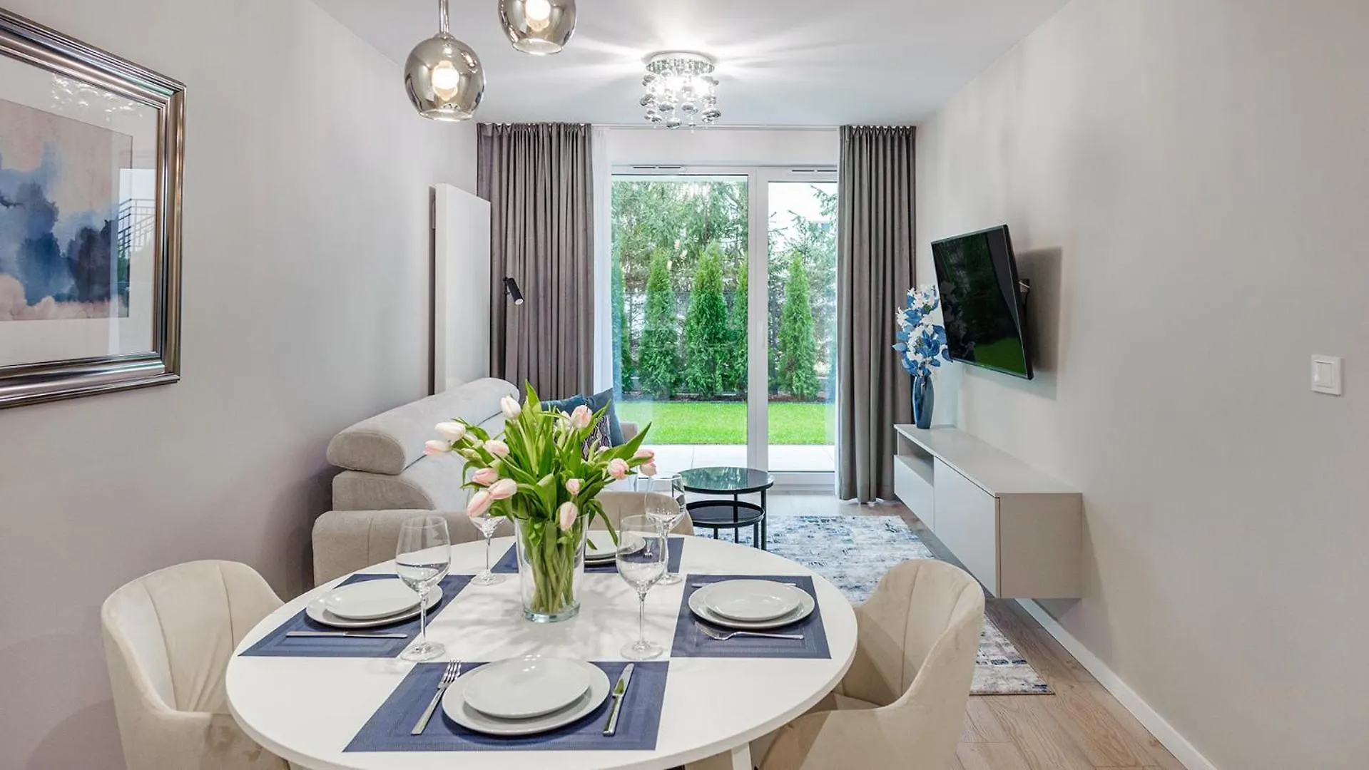Six&Six Garden Whiteblue Apartment Kolobrzeg